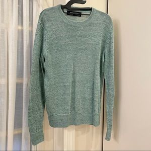 🧵 Italian Linen Banana Republic Green Sweater